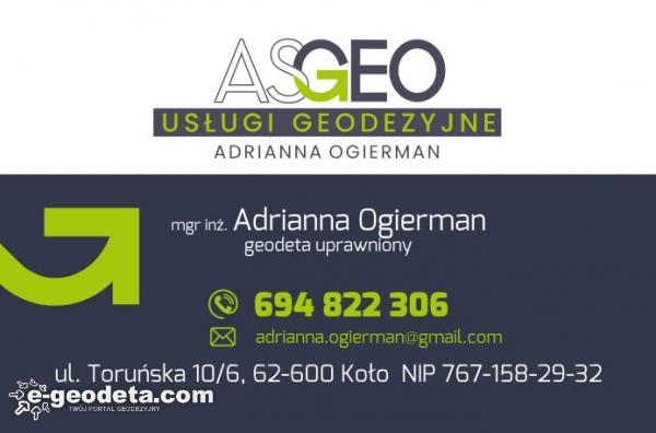 ASGEO Usługi Geodezyjne Adrianna Ogierman